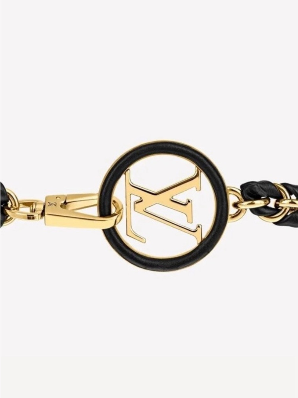 Louis Vuitton Black and Gold Chain Waistbelt with LV Medallion - Picture 3 of 6